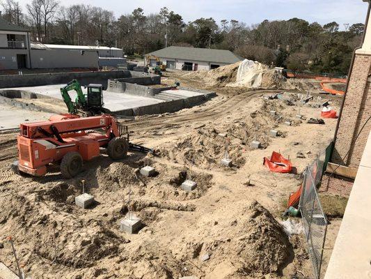 New pool complex installation