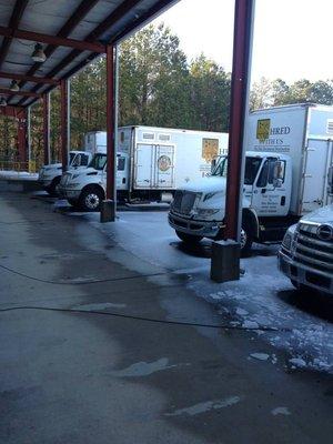 Our fleet goes out rain, shine or snow!