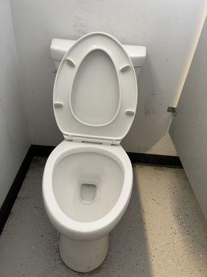 Clean toilet  means good hygiene and health.