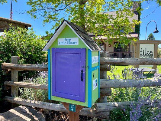 Little Library at Fika Coffeehouse