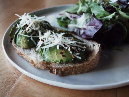 Avocado Toast with mixed greens