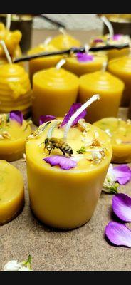 100% beeswax candles