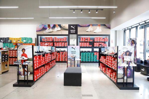 Athletic Shoes Section of Store