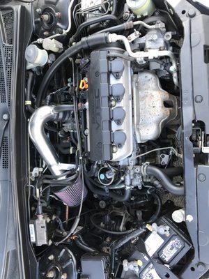 Clean engine after maintenance