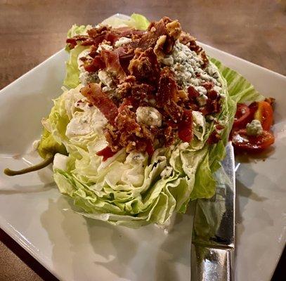 Very large wedge salad