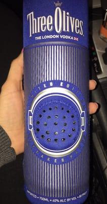 My vodka has a coozie with a built in speaker!!! What!