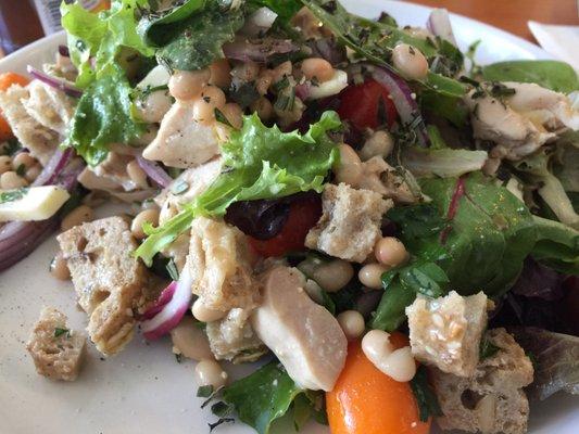 Poached chicken salad