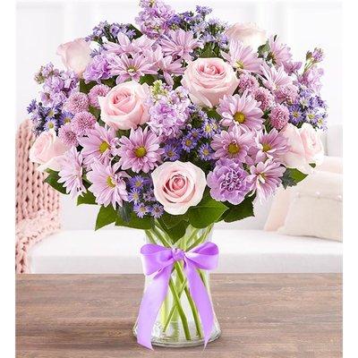 Ordered bouquet: Daydream Bouquet In Clear Vase
 $99.99