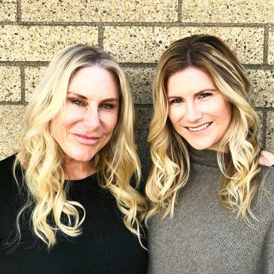 Beachy waves for this super cute mom and daughter