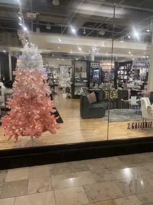 Beautiful ombré pink Christmas tree