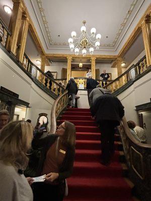 Walking up to the mezzanine areas