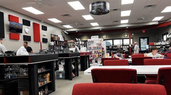 Look at those comfy chairs.  The store is so clean.