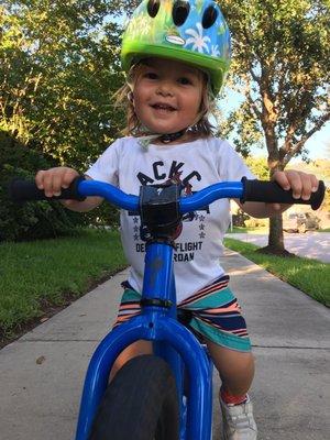 Fred and team helped this little ripper find the perfect balance bike...thanks guys!!!