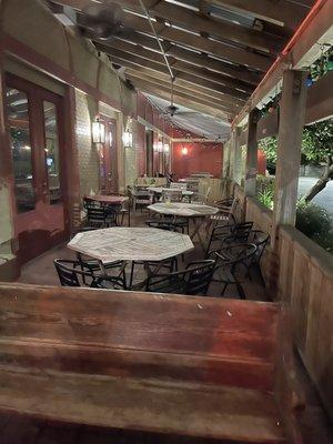 Patio dining area