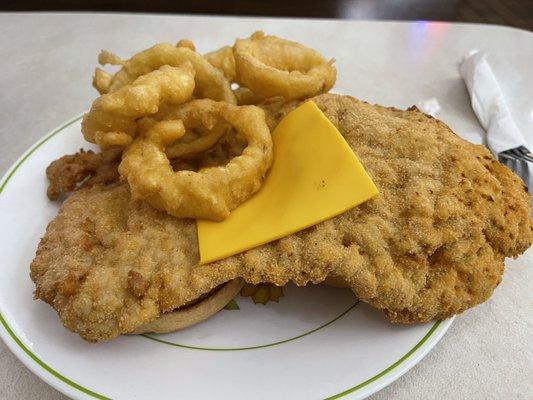 Stardust Tenderloin and Onion Rings.