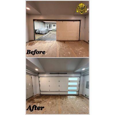 Prepare to be amazed by the transformative power of Onyx Garage Doors. Witness this before-and-after showcase.