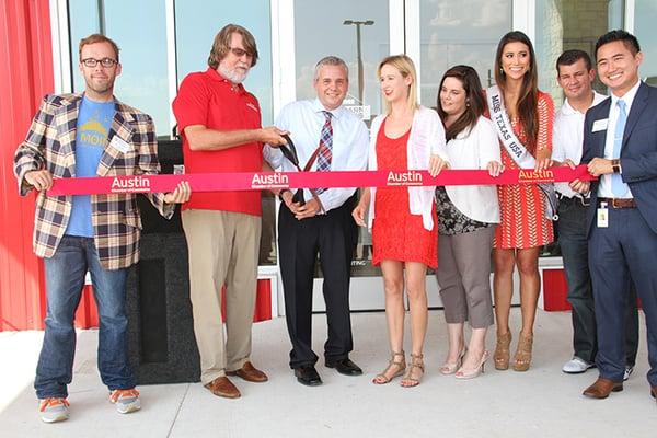 Sames Red Barn Grand Opening Ribbon Cutting.