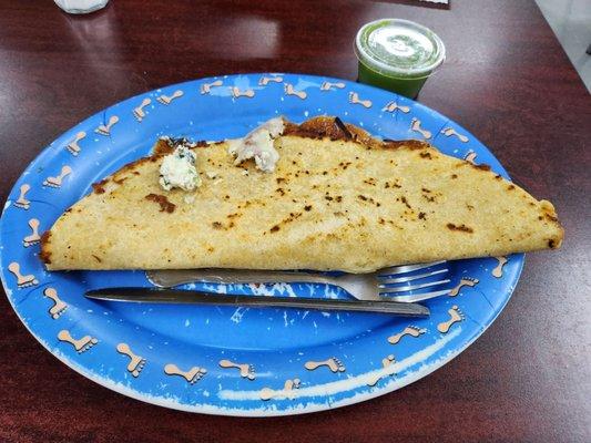 Requesón quesadilla (Mexican ricotta)