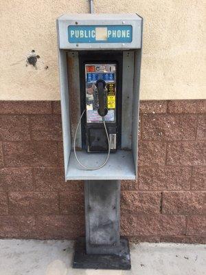 Pay phone in existence