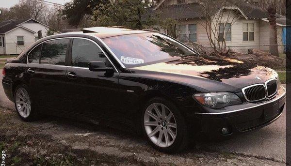 My BMW 750Li they worked on!