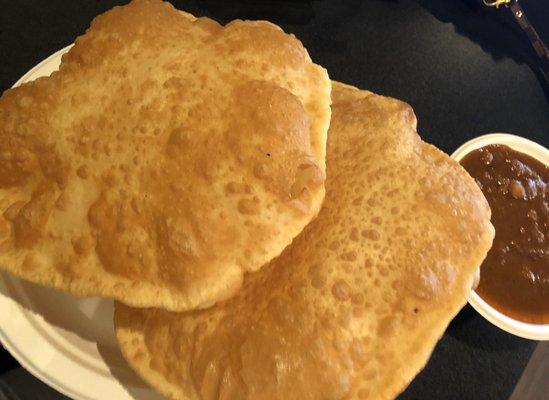 Chole Batura and Garbanzo Curry