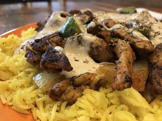 Chicken Shawarma over Rice