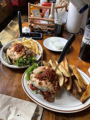 Fire Truck burgers without the buns.