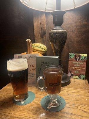 Cinnamon hot apple cider & whiskey