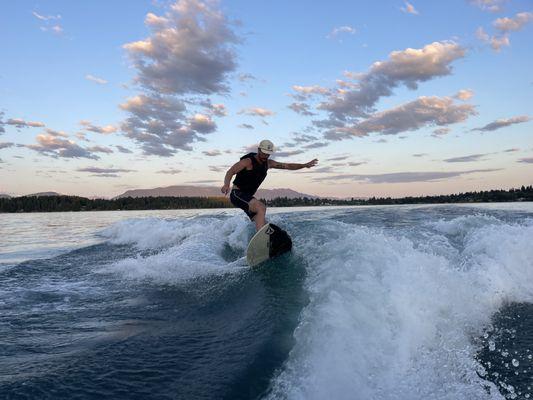 Surfing the day away