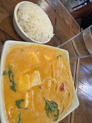 red curry tofu