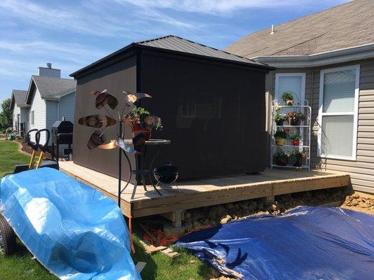 Trying to stay cool?  Add a shade to your pergola!