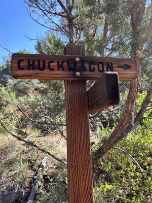 Chuck Wagon trail marker