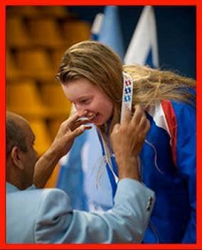 Tasha Pruter Silver Medal at the 2009 Maccabi Games in Israel.