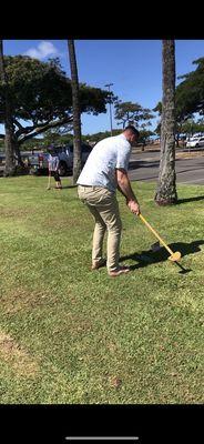 Ground golf, Hawaii, Honolulu, Fred, Mark, mallett