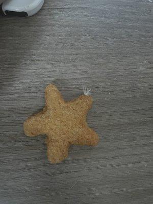 Chicken star with a feather