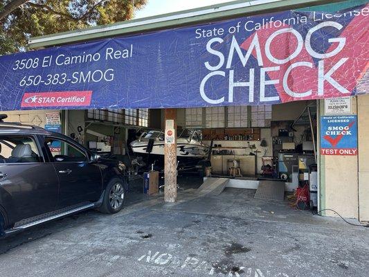 Getting my car in for the SMOG check.