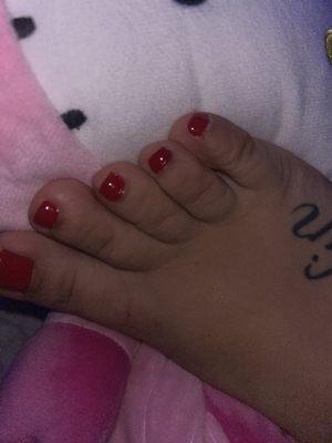 Gel pedicure