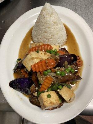 Thai eggplant with tofu