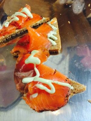 Salmon appetizers