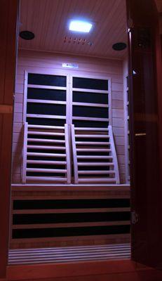 Infrared sauna to aid with faster recovery post workout along with a myriad of heart health benefits.