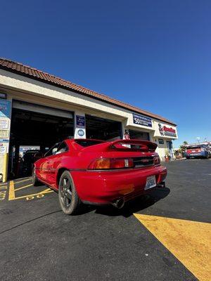 Getting my 91 MR2 Turbo taken care of.