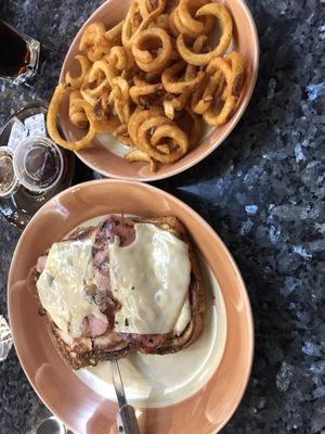 Monte Cristo and Seasoned Curly Fries