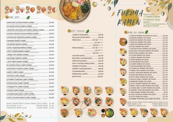 new menu take out