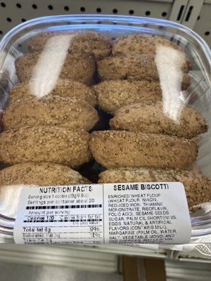 Sesame biscotti