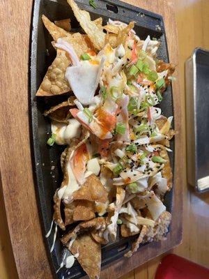 Crab nachos