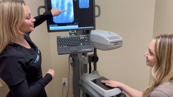 Digital xray allows easier diagnosis of common conditions.