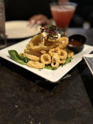 Calamari was crispy and delicious!