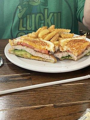 Chicken avocado melt