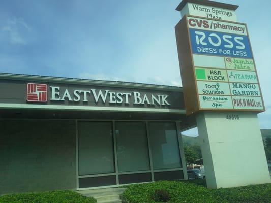 East West Bank Store Front, Warms Springs Plaza, Fremont, CA.