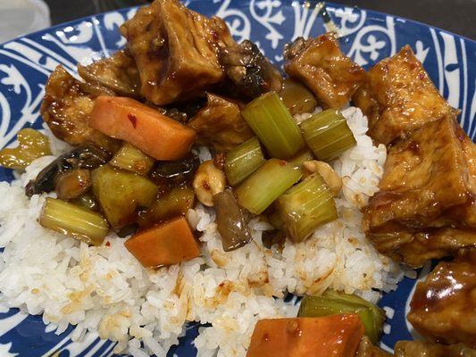 General Tso's tofu